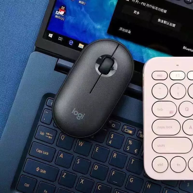 罗技(logitech)m350鹅卵石pebble无线鼠标可爱学生女生台式机笔记本