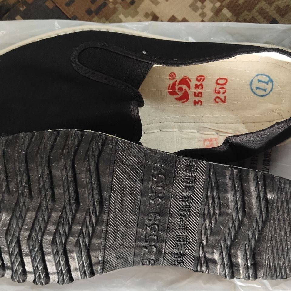 岚岩2021新款3539板鞋07松紧口布鞋男干活鞋平底鞋夏季千层底布鞋男鞋