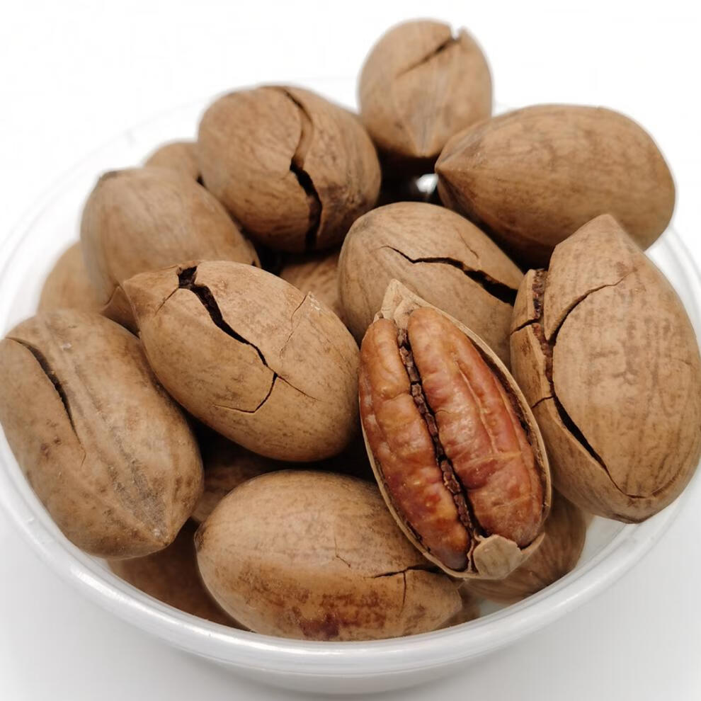 奶香碧根果新疆特产野长寿果500g炒货干果坚果零食散称 五香碧根果