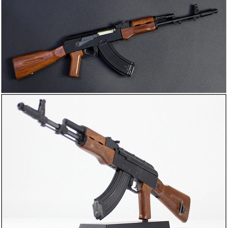 5可拆解不可发射军事模型ak47突击枪拼装军迷收藏吃鸡 巴雷特黑(35