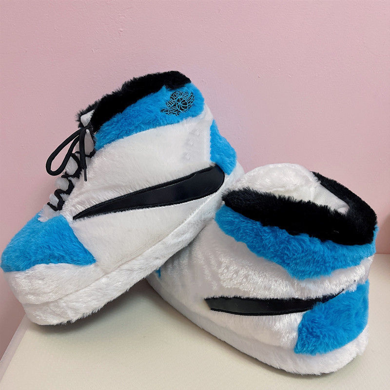 恶搞aj棉拖鞋冬季胖胖a锥搞怪面包保暖毛绒男女大棉鞋居家毛毛鞋7z