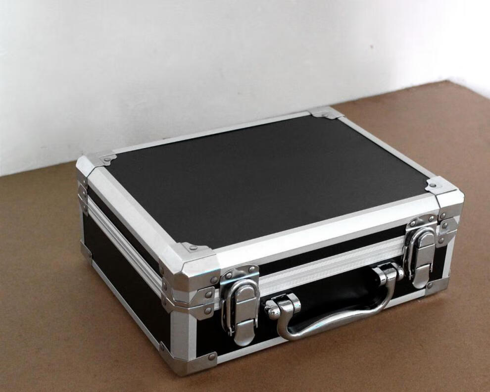 铝合金密码箱手提箱证件收纳箱保险箱仪器设备展示箱五金工具箱大号