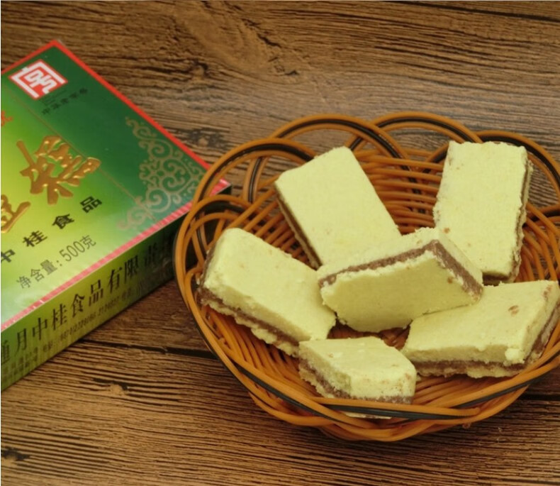 茗仟(mingqian)云南特产月中桂绿豆糕昭通绿豆糕口感松软细腻500g 多