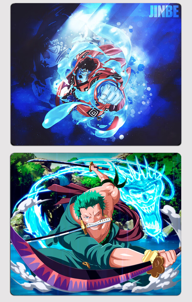 鼠标垫海贼王小号动漫加厚定制定做二次元索隆笔记本电脑防水胶垫