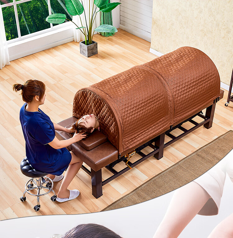 熏蒸床理疗床升降美容床美容院专用中药汗蒸汽床家用全身灸艾灸床