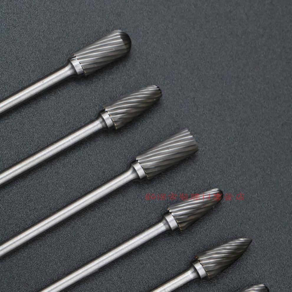 钨钢电钻头木雕根雕打磨头木工雕刻头电动木雕刻工具铣刀头旋转锉3mm