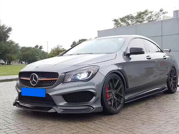 适用w117奔驰cla级220 260 cla45改装包围前唇前铲后唇侧裙尾翼