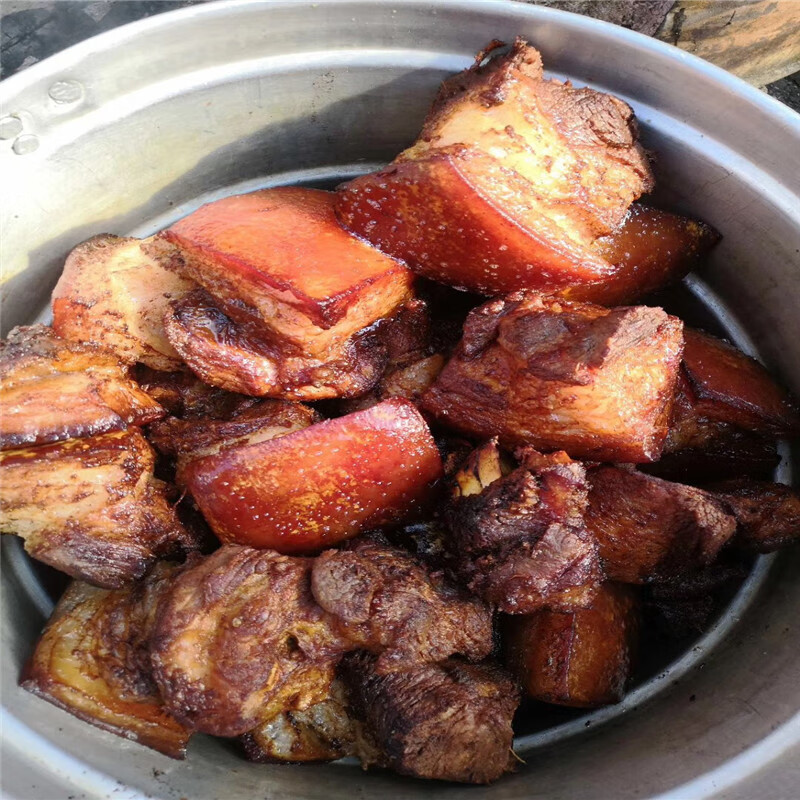 咔芙滋(kafuzi)四川雅安特产怡林油坛肉产地直销罐罐肉油低肉5斤 原味