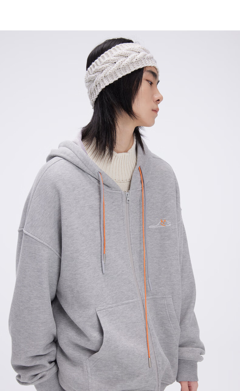 bosie 波思鹅系列 2021年早秋新款连帽卫衣男 黑色 xs