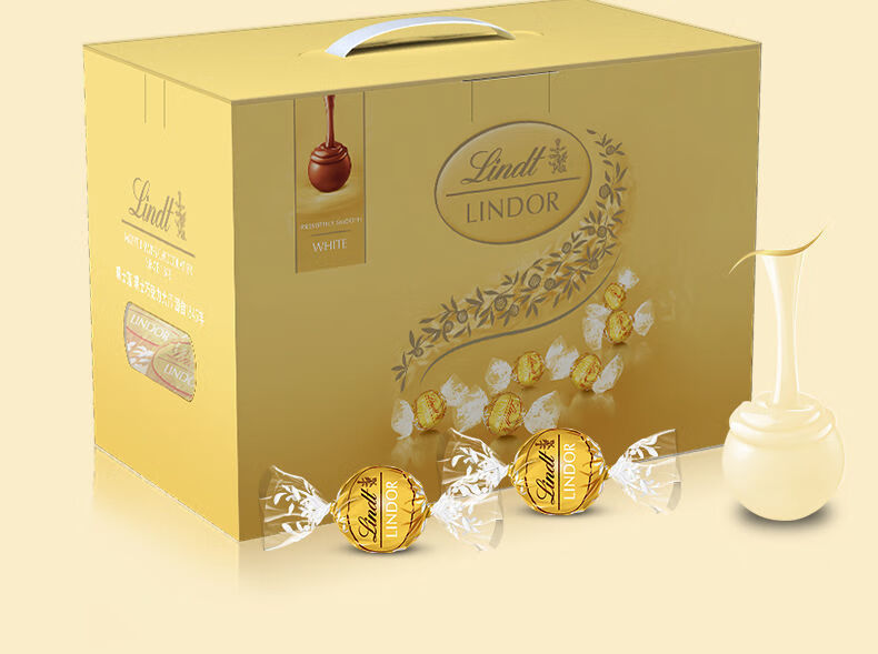 年货进口lindt瑞士莲软心球24kg200粒牛奶巧克力婚庆装订结婚喜糖果