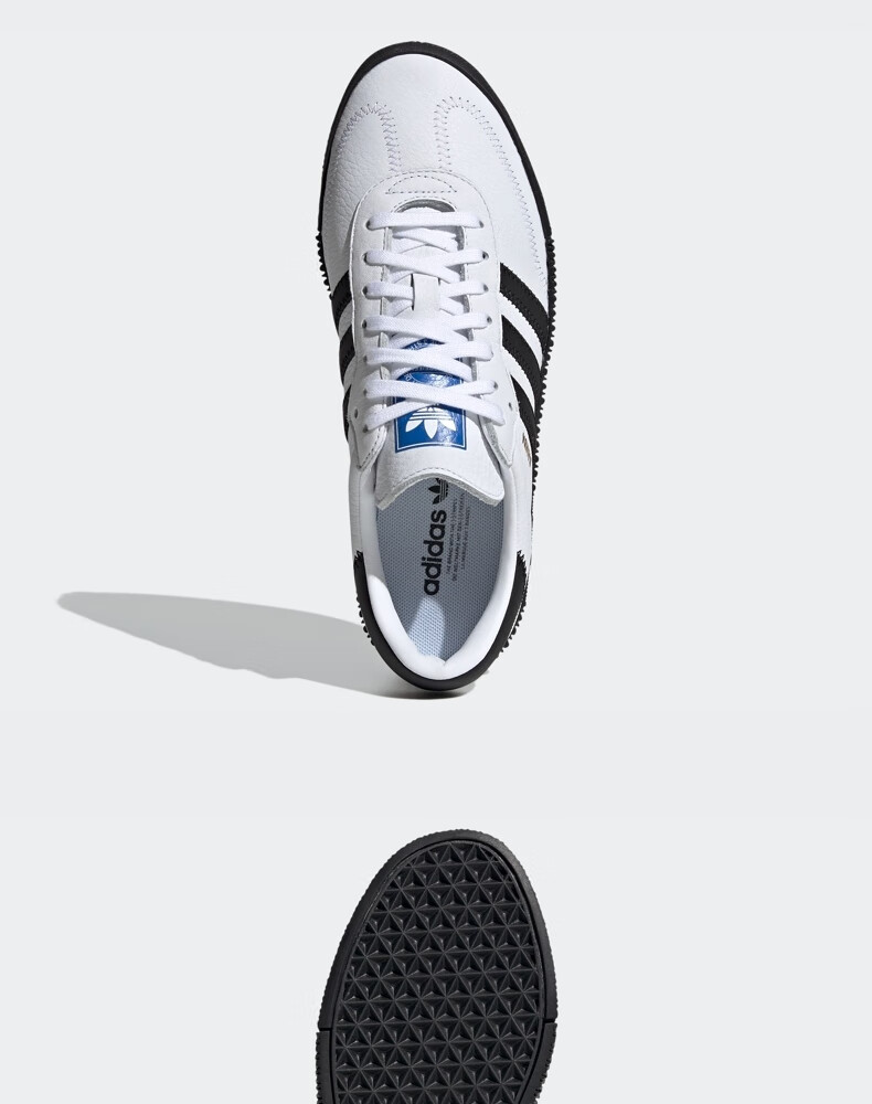 adidas阿迪达斯官网三叶草sambarose女经典运动厚底增高鞋fv0767 白