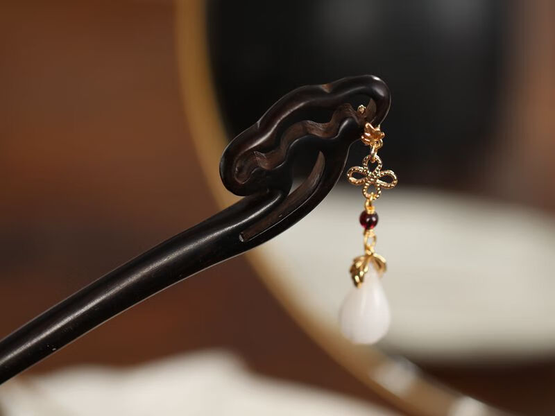 【七夕礼物】谭·木匠发簪 官方旗舰简约款式木簪 发簪木质盘发 丸子