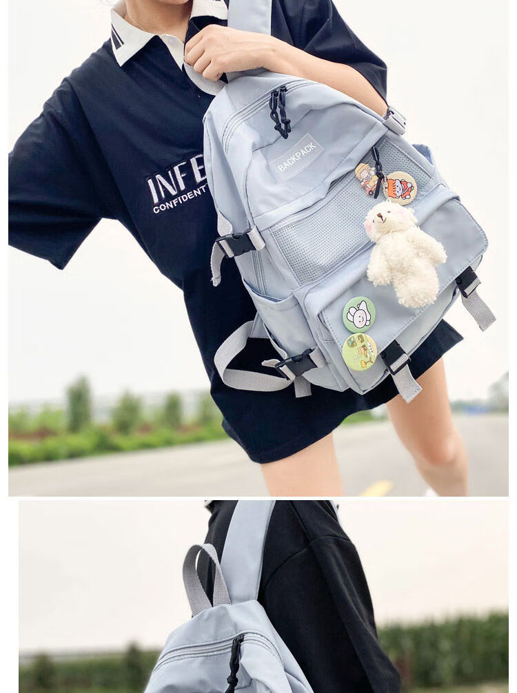 高中生书包日系ins校园百搭ins高颜值书包女学生韩版初中生高中生大