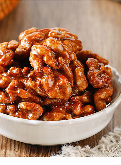 琥珀核桃仁含罐1000g蜂蜜核桃仁坚果干果仁休闲零食礼包50g 【】蜂蜜