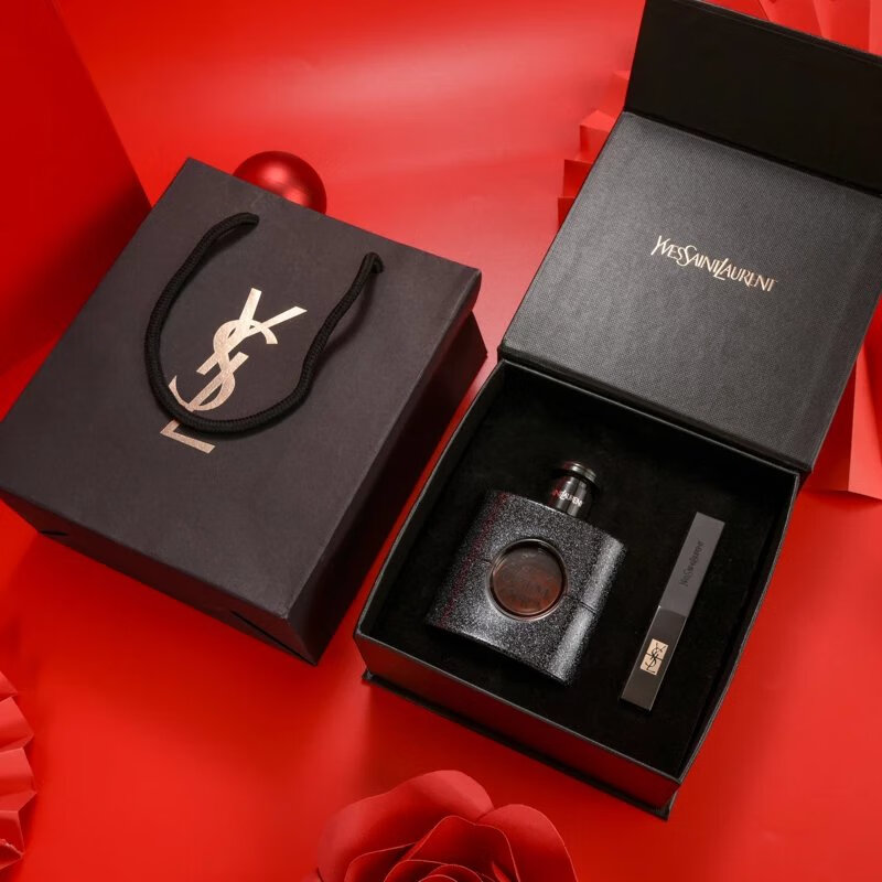 ysl/圣罗兰香水自由之水女士淡香杨树林小金条口红21送女友礼盒装