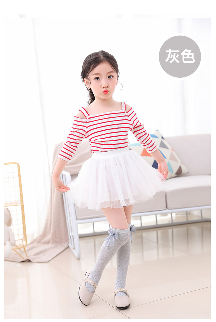 新款夏天儿童长筒袜女薄款春夏儿童长丝袜中筒袜过膝白色女童长筒袜子