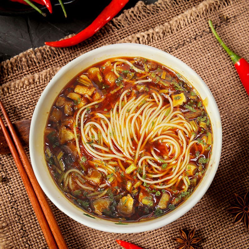 小香厨重庆小面桶装方便面整箱泡面整箱椒麻小面122g6桶