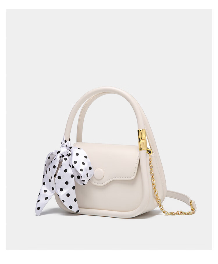 ou mei lv新潮小众设计质感小笼包手提包丝巾迷你可爱手提包圆圆磁扣