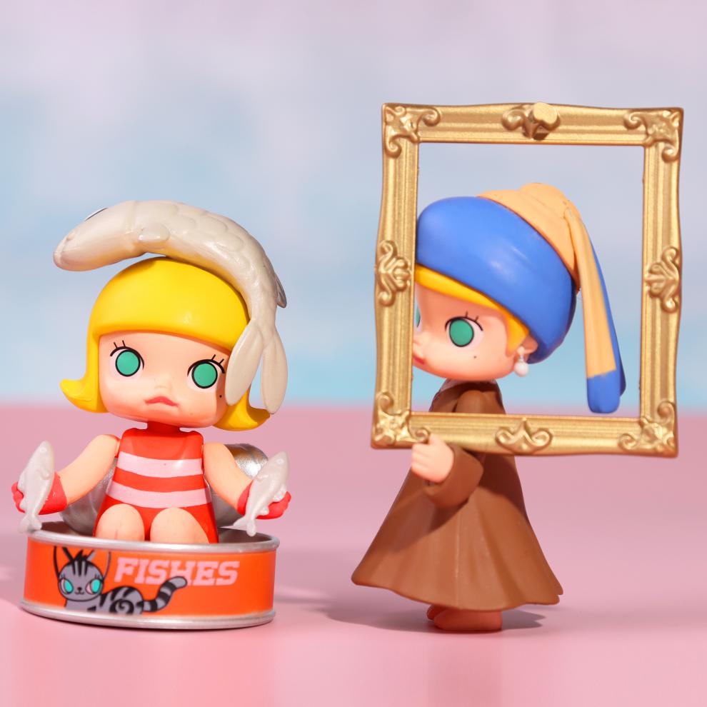 泡泡·玛特茉莉的盲盒女孩2021网红molly大全便宜马特 茉莉盲盒整套12