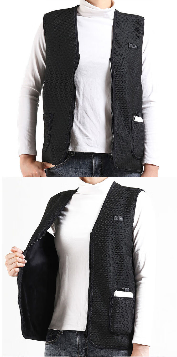 南极人高端品牌保暖背心冬季中老年智能马甲电加热保暖防寒充电背心v