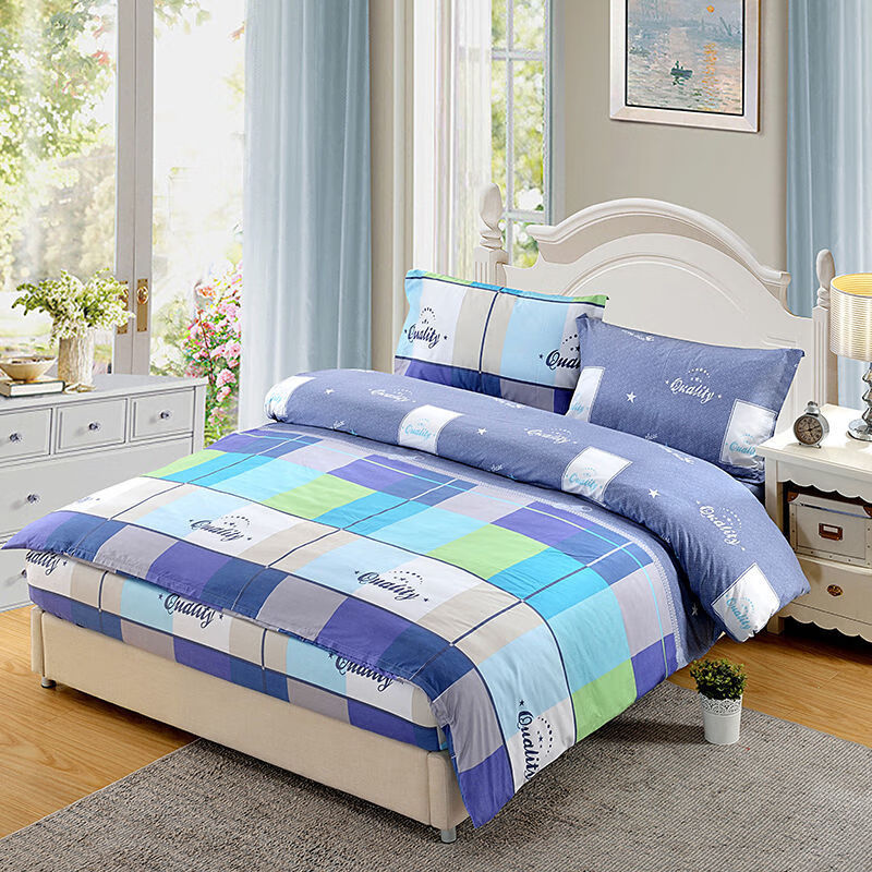 多彩生活 1米5床笠款四件套【图片 价格 品牌 报价】-京东