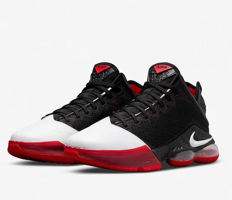 【买手代购】nike耐克男lbj19 low詹姆斯19低帮黑身白头气垫篮球鞋 dh