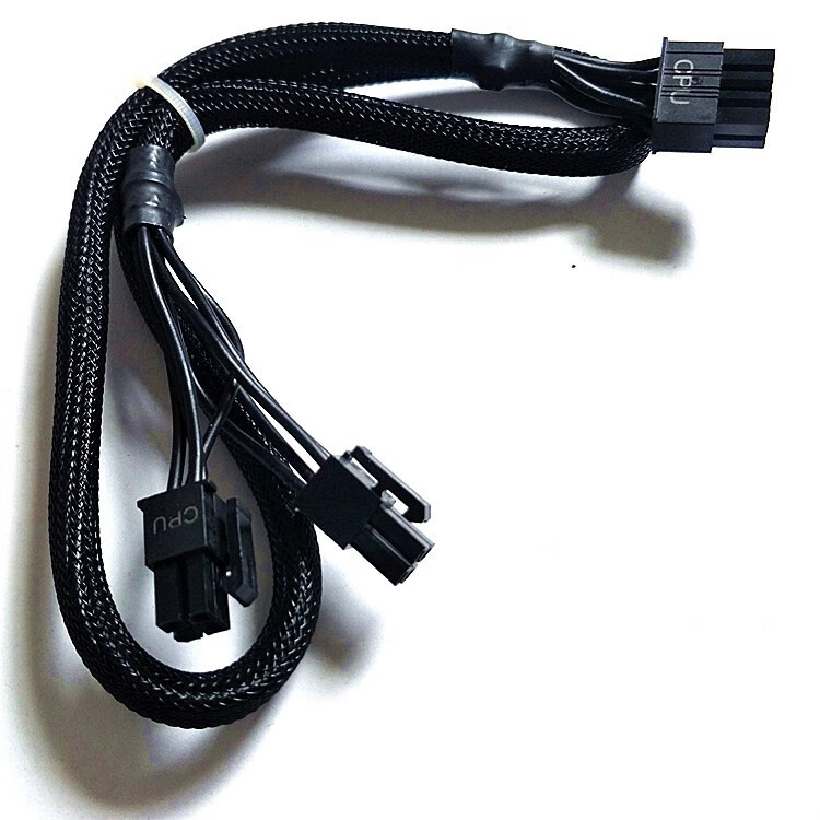 先马电源 500w 750 550w 650w armor模组cpu供电线8p转8p 黑色排线 大