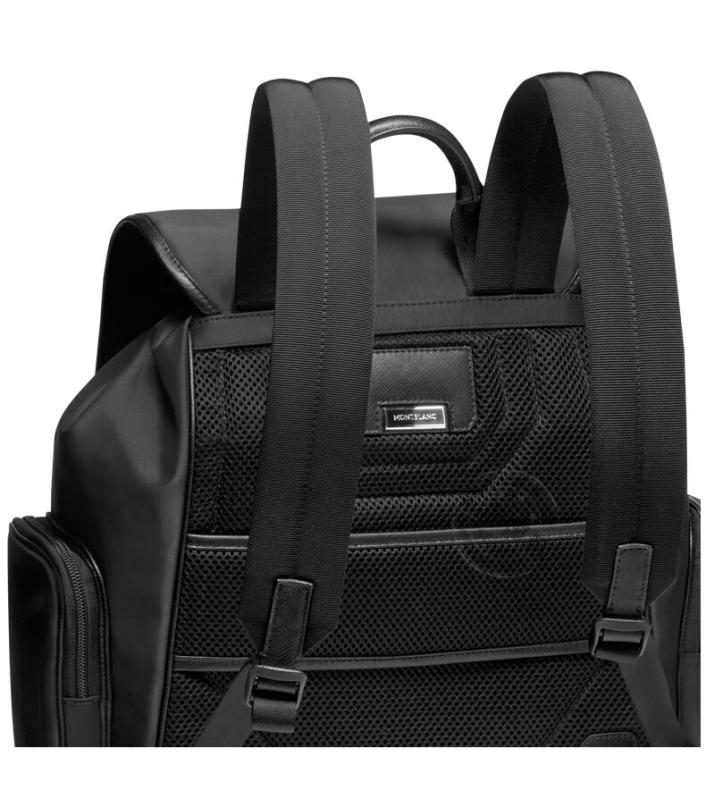 礼物montblanc万宝龙男包尼龙双肩旅行包116801黑色