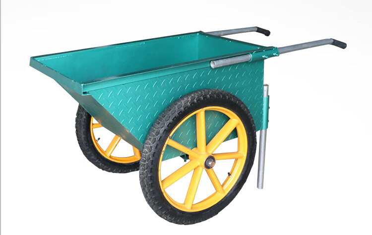 秋屏加厚花纹钢板劳动车手推车灰斗车环保车工地人力建筑车家用垃圾车