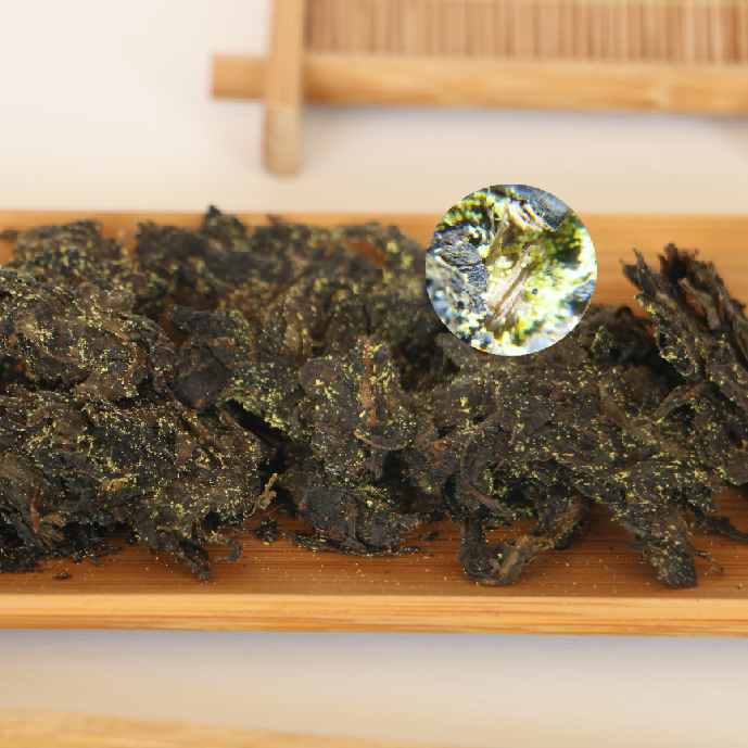 华莱健黑茶4斤安化手筑金茯陈茶高品质黑毛茶叶金花爆满收藏茶送礼