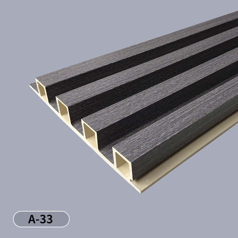 木格栅装饰板生态木长城板吊顶格栅背景护墙凹凸形绿可装饰电视阳台竹