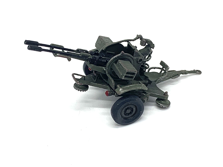1/72 俄罗斯苏联 zu-23-2双管高射炮 防空炮 一盒两个成品模型【图片