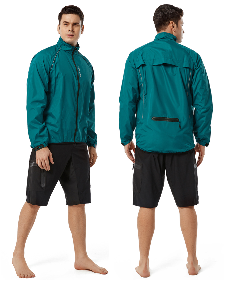 闪电蝎子骑行服 wosawe山地自行车防风防泼水皮肤风衣公路车大码骑行