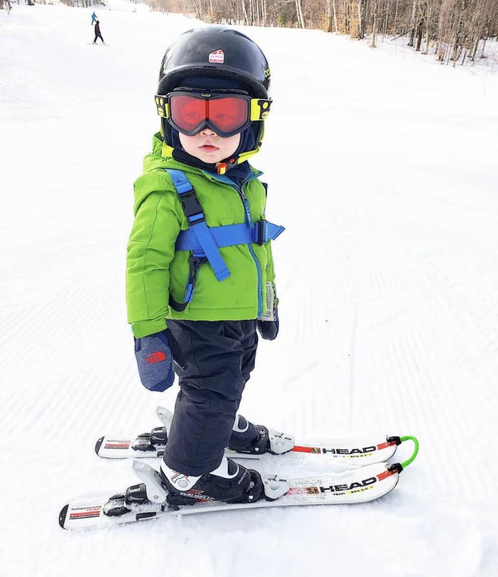 余今 滑雪板头夹子连接器儿童双板启蒙教学用具犁式