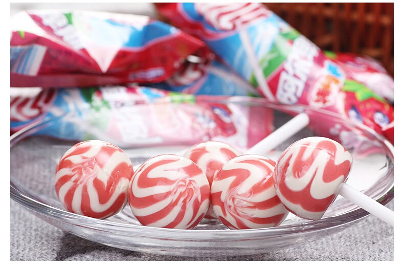 阿尔卑斯棒棒糖儿童礼物糖果硬糖零食100支树莓牛奶5袋