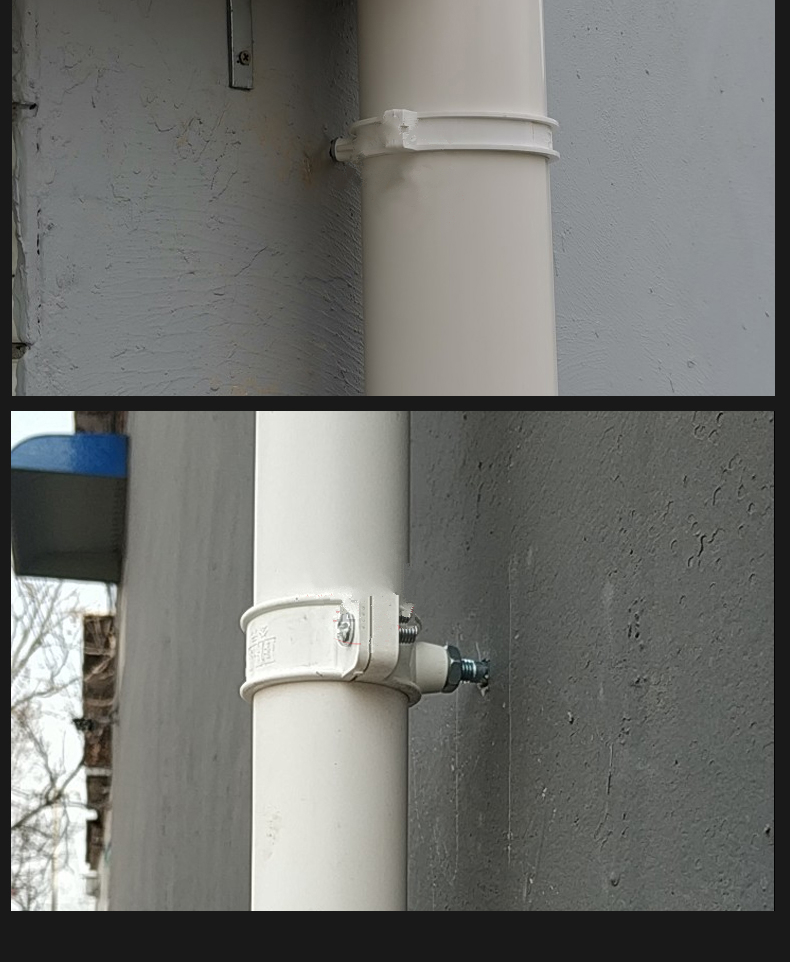 pvc排水管吊卡固定支架加厚离墙吊顶管卡吸顶卡5075011016050国标双用