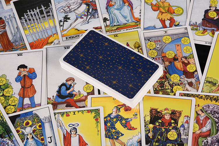 韦特塔罗罗塔牌卡罗牌全套经典伟特维特初学者套装tarot银箔塔罗牌
