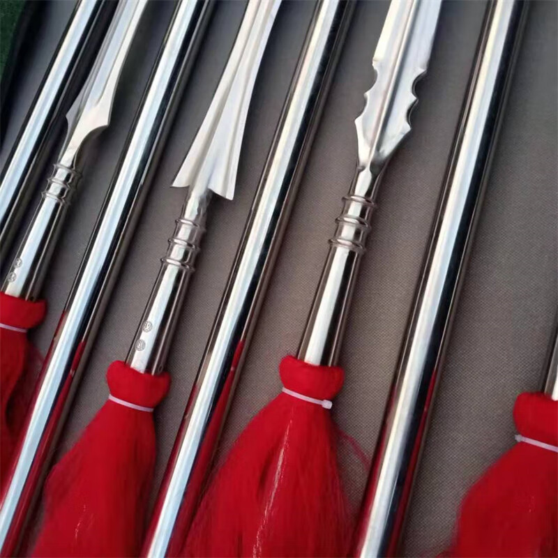 红缨枪头 不锈钢红缨枪武术训练功夫枪安全型表演用霸王枪杨家枪六合