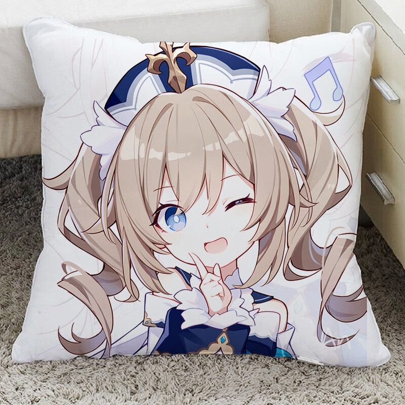 原神派蒙抱枕原神抱枕毛绒二次元可莉派蒙周边学生睡觉适用于送男朋友