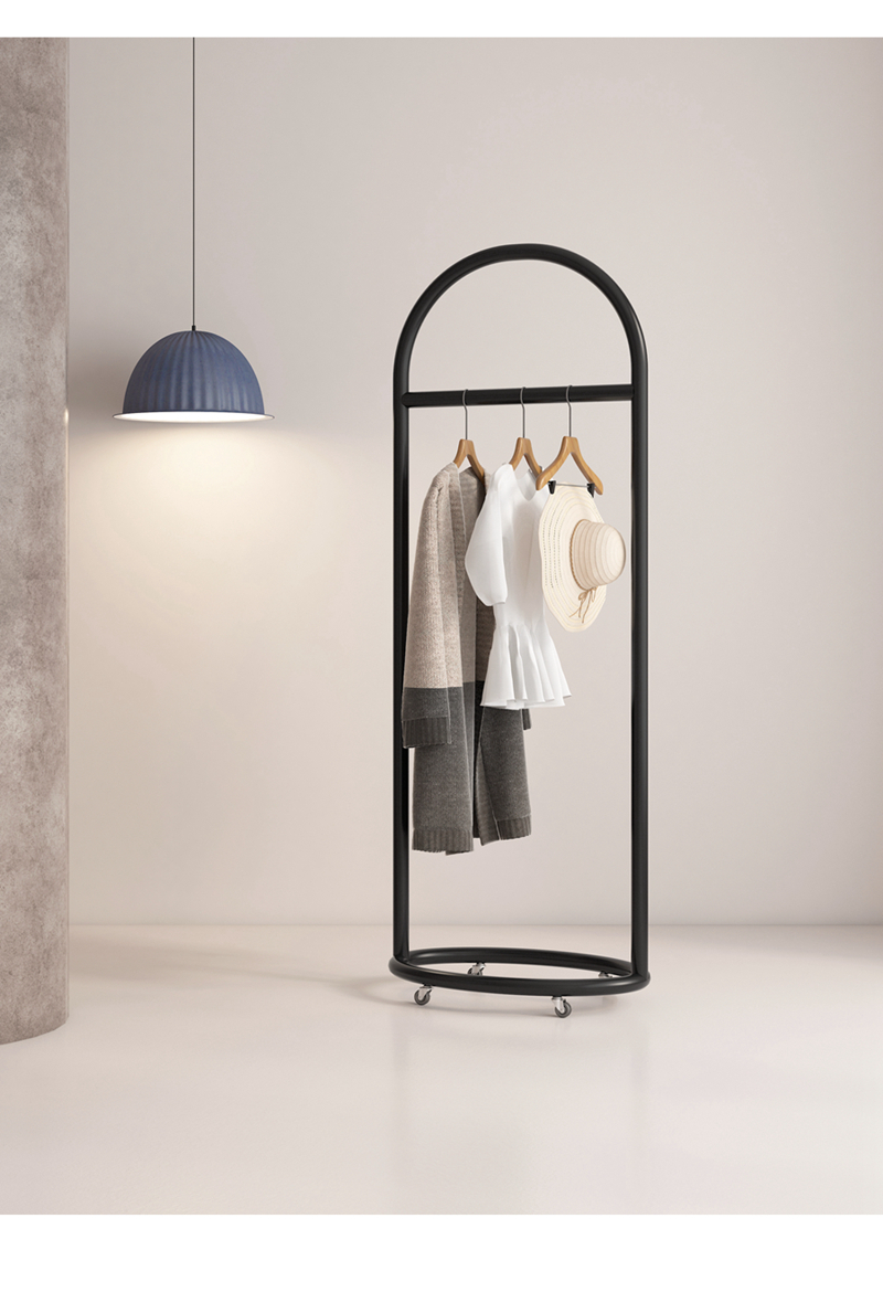 落地办公室卧室收纳储物客厅可移动挂衣架子衣服挂架置物架挂包架家用