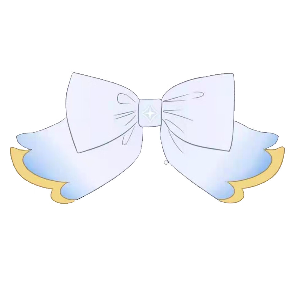 情意绵绵sky光遇同人原创斗篷柄超大蝴蝶结琨白鸟鬼蝠发饰发夹周边