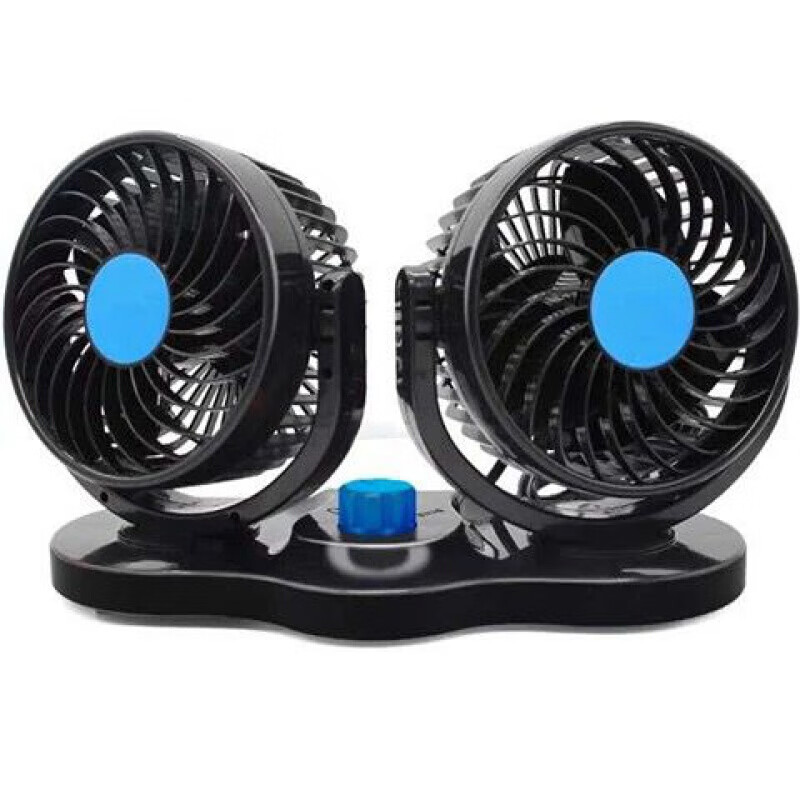 电风扇12v48v60伏电瓶夹子汽车电扇电动车载小电风扇车用单头24v专用