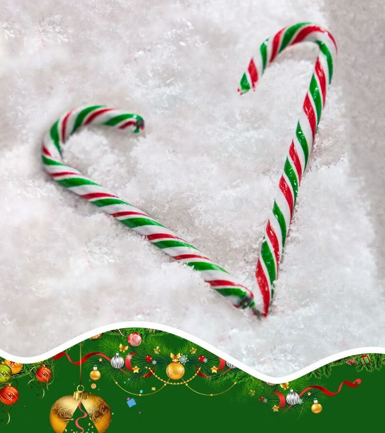 创意网红盒装小拐杖糖棒棒糖硬糖圣诞礼物圣诞糖果盒装拐杖糖彩虹三盒