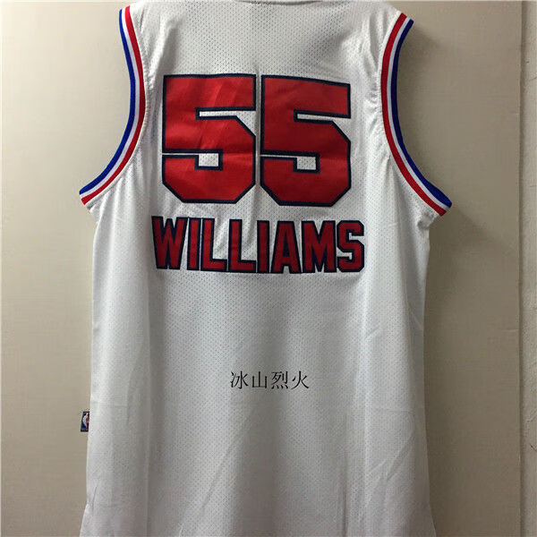 滕讯体育nba专营国王队55号贾森威廉姆斯白巧克力 威廉姆斯球衣 复古