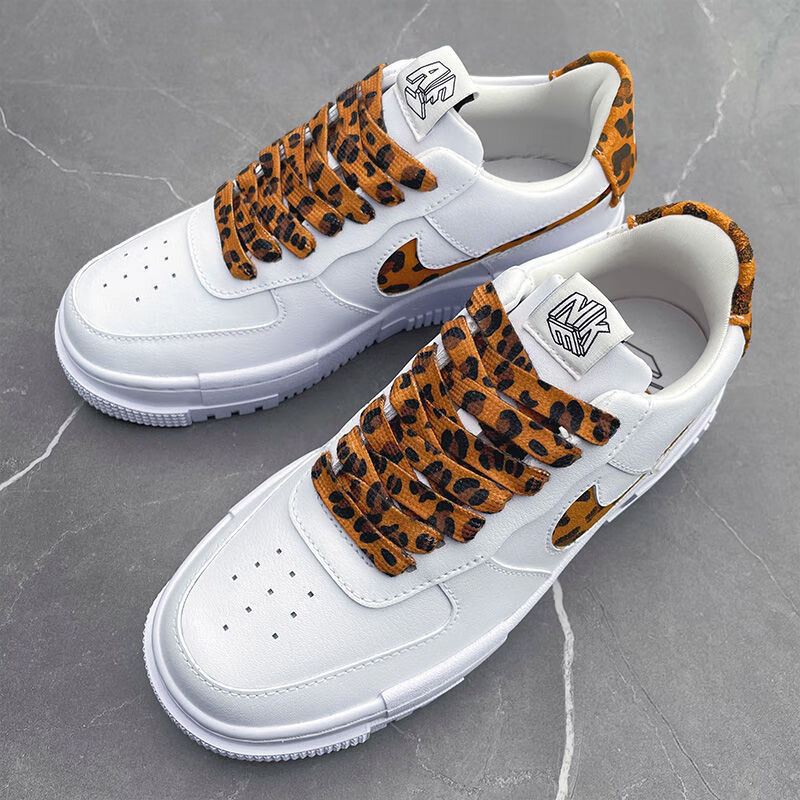 适配nike耐克aj1空军一号af1豹纹白色pixel鞋带af白色豹纹鞋带120cm