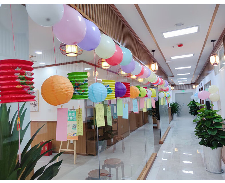 元宵节灯笼猜字谜新年元宵节花灯猜灯谜灯笼幼儿园字谜公司活动纸灯笼