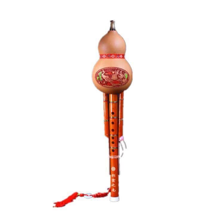 花琳魅防摔凤尾紫竹葫芦丝初学者小学生c调成人乐器降b调儿童入门天然