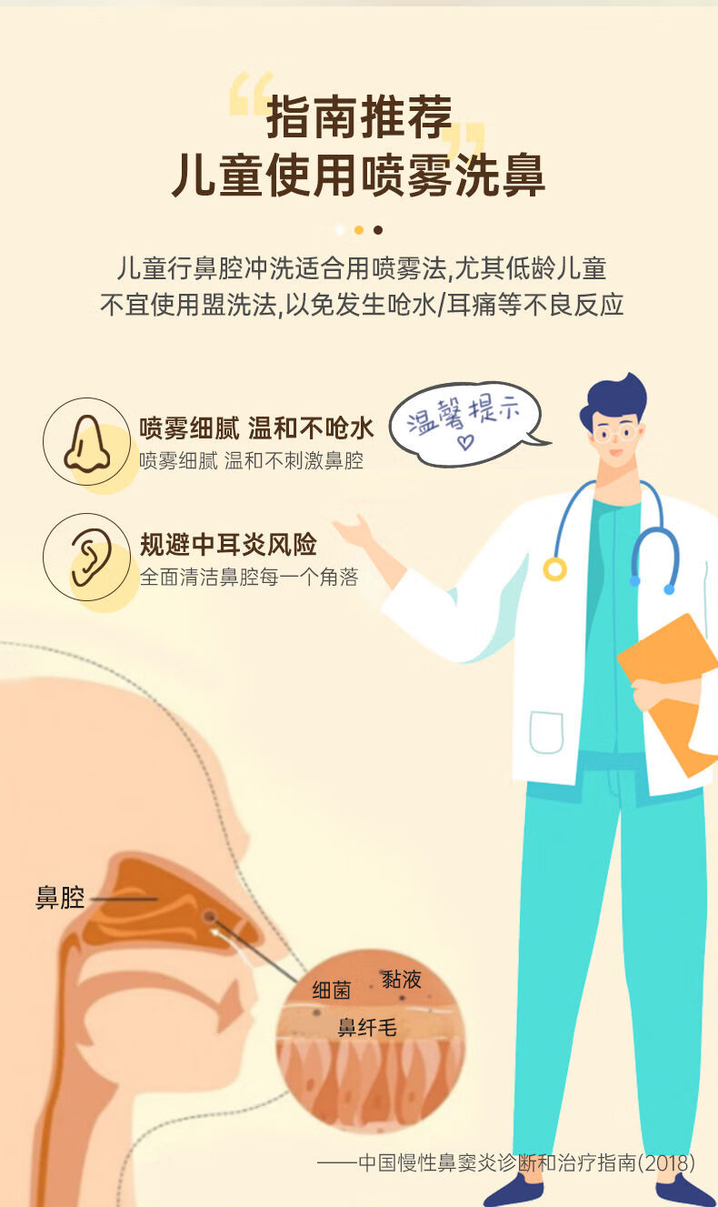 药店直售迈纽斯儿童电动洗鼻器喷雾式鼻炎鼻窦炎鼻腔雾化冲洗器宝宝