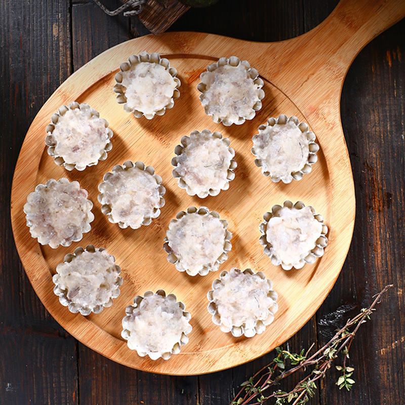 锡纸烤虾滑烤肉店专用虾仁手打虾滑圆形锡箔纸烧烤半成品海鲜