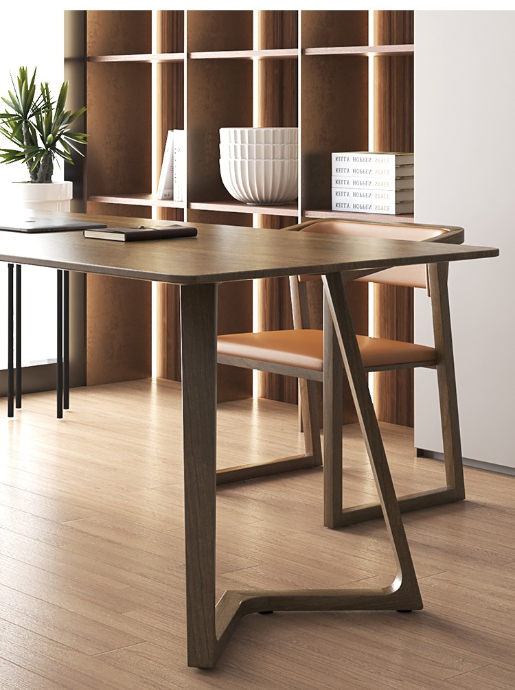 讲故事北欧风实木书桌白蜡木办公桌简约现代学习桌家用电脑桌原木